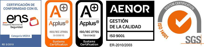 Certificados ISO y ENS